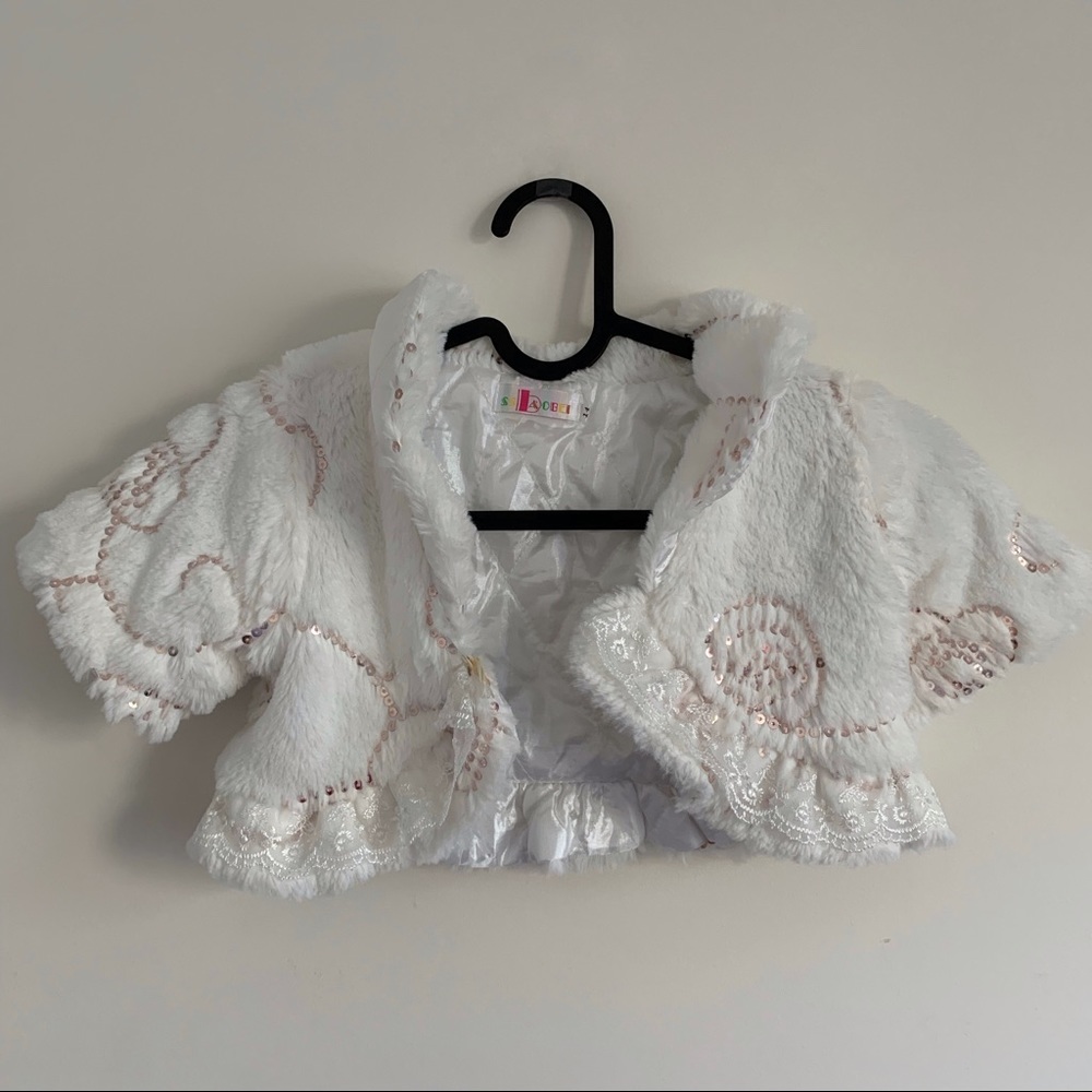 💗3/$18💗Mini Fuzzy Cardigan w/ Sequins